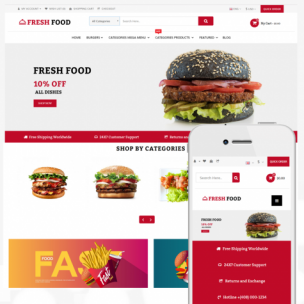 Opencart Food Shop Yemek - Restaurant Teması