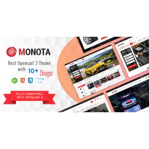 Opencart Monota Otomobil Parçaları, Alet, Ekipman ve Aksesuar Teması